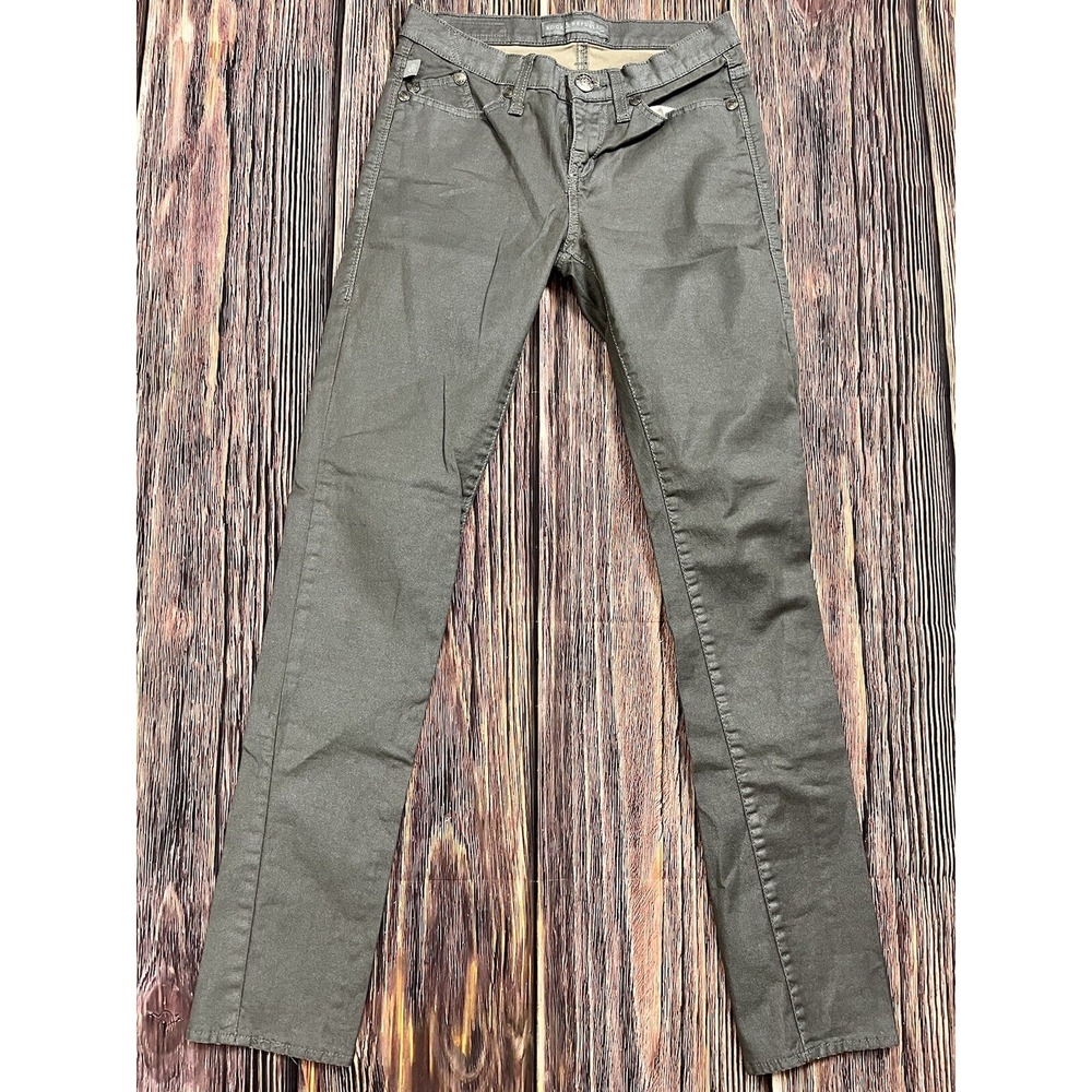 ROCK & REPUBLIC Gray / Metallic Gold skinny jeans Berlin size 6